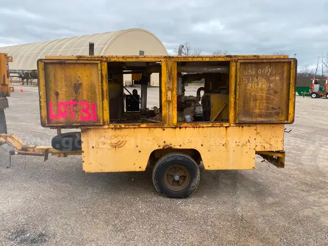 Air Compressor on Trailer