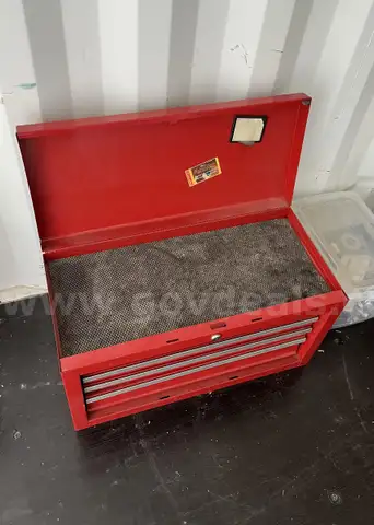 Uline Red Toolbox (Tools Included)