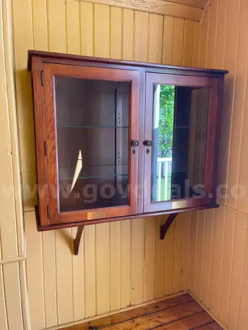 Wall-Mounted Glass Display Case
