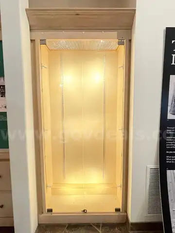 Display Case - Wood with Glass Doors