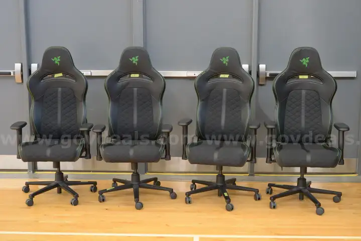 Group of Four Razer Enki Rz38-03720X Gaming Chairs
