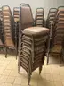 253 Brown/Beige Vinyl Stacking Chairs