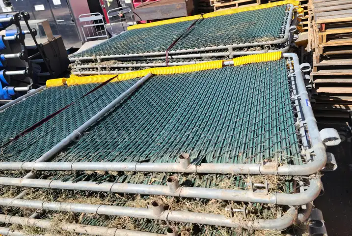 Portable Wheeled Chain Link Fence Panels