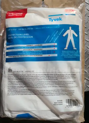Tyvek Coverall with Hood and Boots ** NEW **