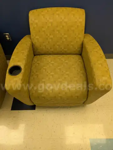 (6) Gold Fabric Chairs
