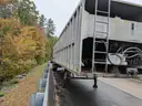 Recycling push out trailer approx 45 feet long