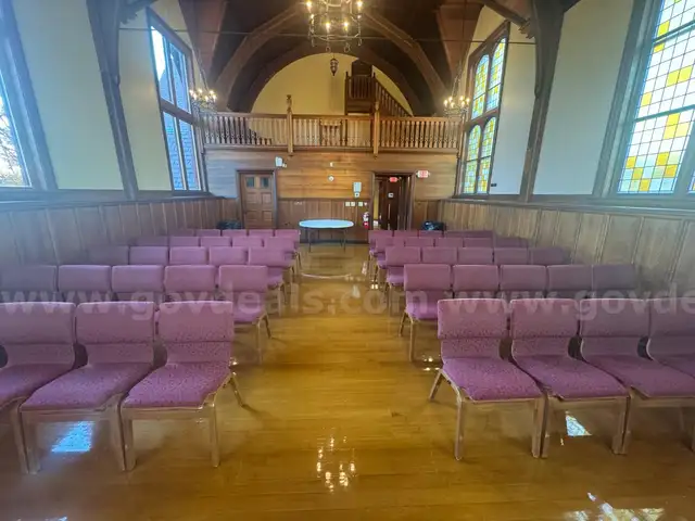 Wood chairs with cusions.  Approximately 90