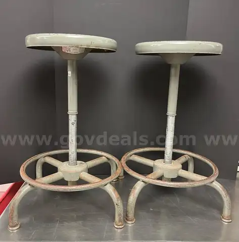 Two Adjustable Metal Stools and VACUTEC 800 EV2 Suction Unit