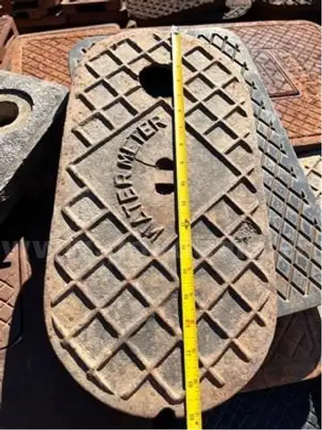 19” x 9.5” Cast Iron Oval Shaped Water Meter Box Lids