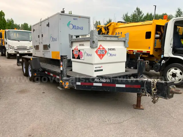125 KW 3 PHASE GENERATOR, TRAILER