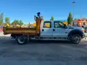 2012 FORD F550 CREW CAB W/ DUMP BODY, SPREADER AND PLOW 4X4