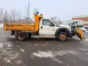 2013 FORD F550 REGULAR CAB W/ LANDSCAPE DUMP BODY AND PLOW 4X4