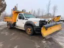 2013 FORD F550 REGULAR CAB W/ LANDSCAPE DUMP BODY AND PLOW 4X4