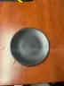 Lot of Matte Black 8&#x22; and 11&#x22; plates with cart