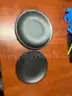 Lot of Matte Black 8&#x22; and 11&#x22; plates with cart