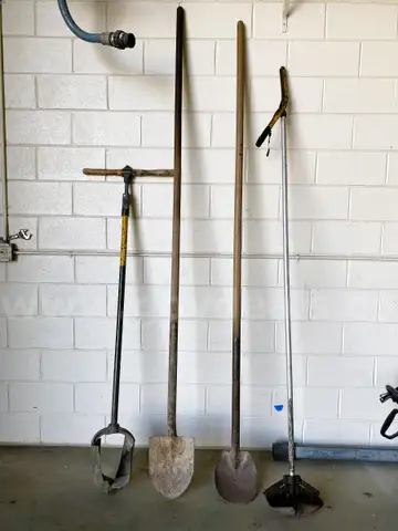 Lot of Long-Handled Digging Tools