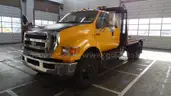 2008 Ford F-650 SD XL Ext Cab Flatbed Truck