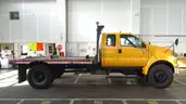 2008 Ford F-650 SD XL Ext Cab Flatbed Truck