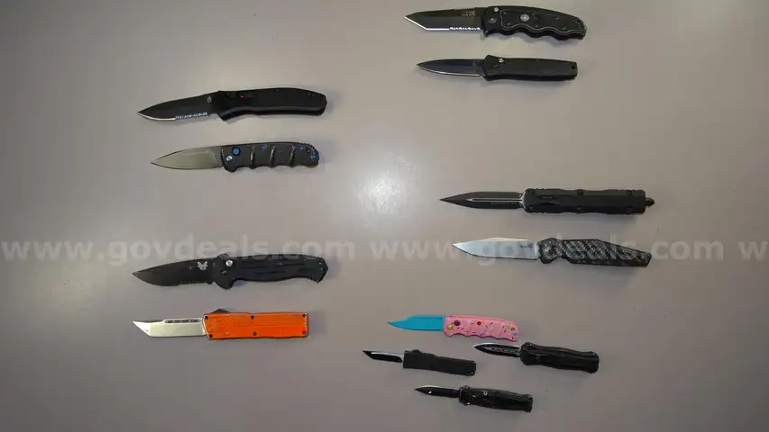 OTF &#x26; Switchblade Knife Lot &#x2013;  No Shipping - Automatics Knives &#x2013; Online -Sale Age 18+yr w/ID