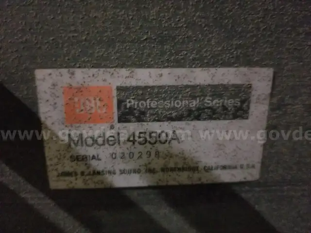 JBL PROFESSIONAL SERIES  SPEAKERS