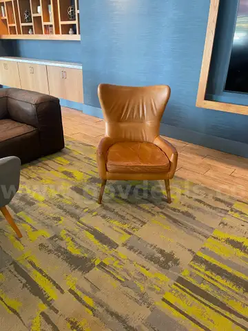 Brown high back chair qty 2