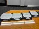 Lot of 8 Toughbooks with models CF-29, CF-30, CF-31, and CF-52.