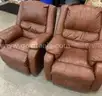 ONE LEATHER COUCH AND 2 RECLINERS