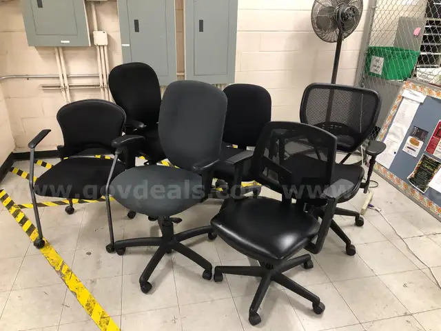 Assorted Black Chairs
