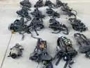 Large lot of old fire equipment