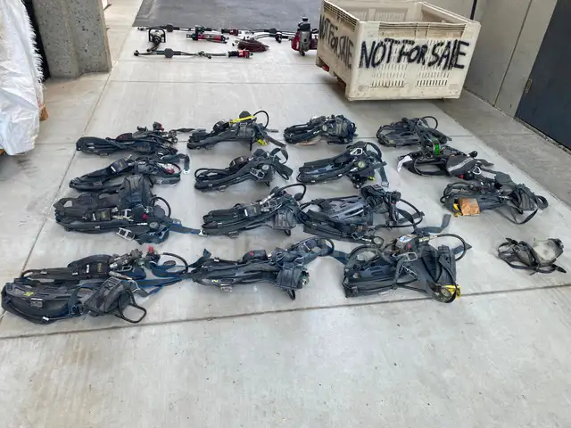 Large lot of old fire equipment