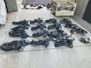 Large lot of old fire equipment