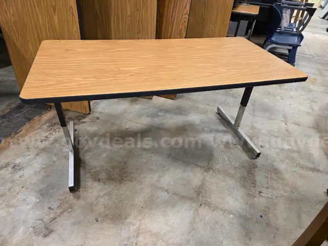 Fifteen Misc - 5ft x 2 1/2ft Wood Laminate Student Tables / Desk Tables
