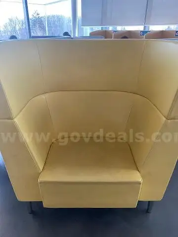 Chair - Tall Back, Yellow Leather (2 of 2)