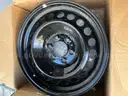 18&#x22; police black steel wheels