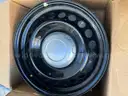 18&#x22; police black steel wheels