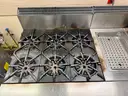 Garland Commercial 6 Burner Gas Range with Deep Fryer