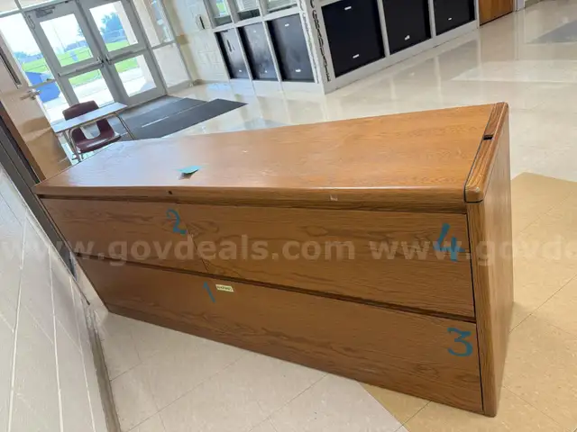 Wooden 4 drawer cabinet