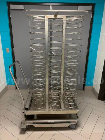 3 x 120 Plate Rack on wheels for Oven Use