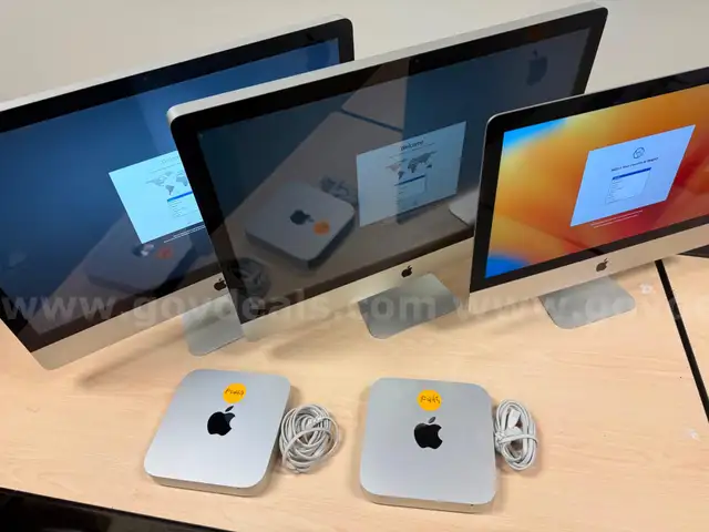 Lot of 2 Mac minis, 1 iMac 21.5&#x22; (2017), 2 iMac 27&#x22;(2010 &#x26; 2011) x Mixed Apple iMacs