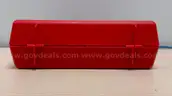 Lot of 11 Latching Storage Cases with Foam (Red Colour)