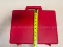 Lot of 11 Latching Storage Cases with Foam (Red Colour)