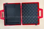 Lot of 11 Latching Storage Cases with Foam (Red Colour)