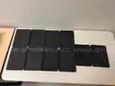 Lot of 7 Apple iPads and 5 iPad Cases - (2) Air, (5) iPad Air 2 and (3) Gray Leather Cases