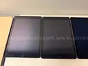 Lot of 7 Apple iPads and 5 iPad Cases - (2) Air, (5) iPad Air 2 and (3) Gray Leather Cases