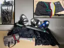 Lot of 87 Lighting Equipment (Stands, Umbrellas,  Softboxes, Reflectors, etc) (Brands such as Manfrotto and Westcott)