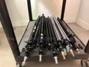 Lot of 87 Lighting Equipment (Stands, Umbrellas,  Softboxes, Reflectors, etc) (Brands such as Manfrotto and Westcott)