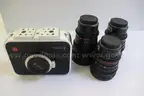 Lot of 1 Blackmagic Cinema Camera and 3 Rokinon lenses