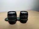 Canon Zoom Lenses (3 items - 24-105mm IS (w/ 77mm Multi-Coated protector), 2 x 18-55mm II (w/ 58mm UV, HAZE-1 filter))
