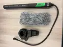 Professional Audio Recording Equipment Lot (104 items - Zoom recorders, Sony microphones, and more)
