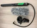 Professional Audio Recording Equipment Lot (104 items - Zoom recorders, Sony microphones, and more)